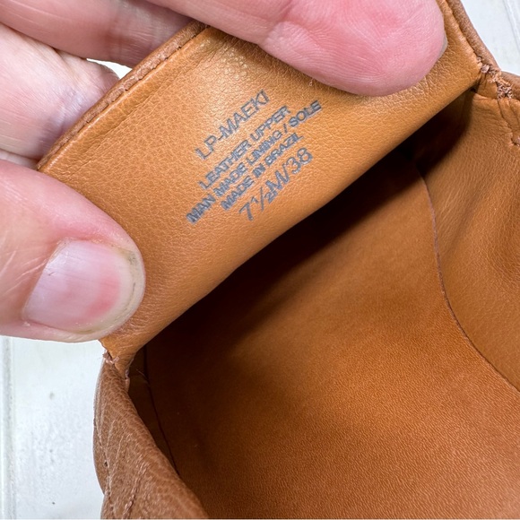 Lucky Brand Maeki cognac brown leather loafers - Picture 9 of 11